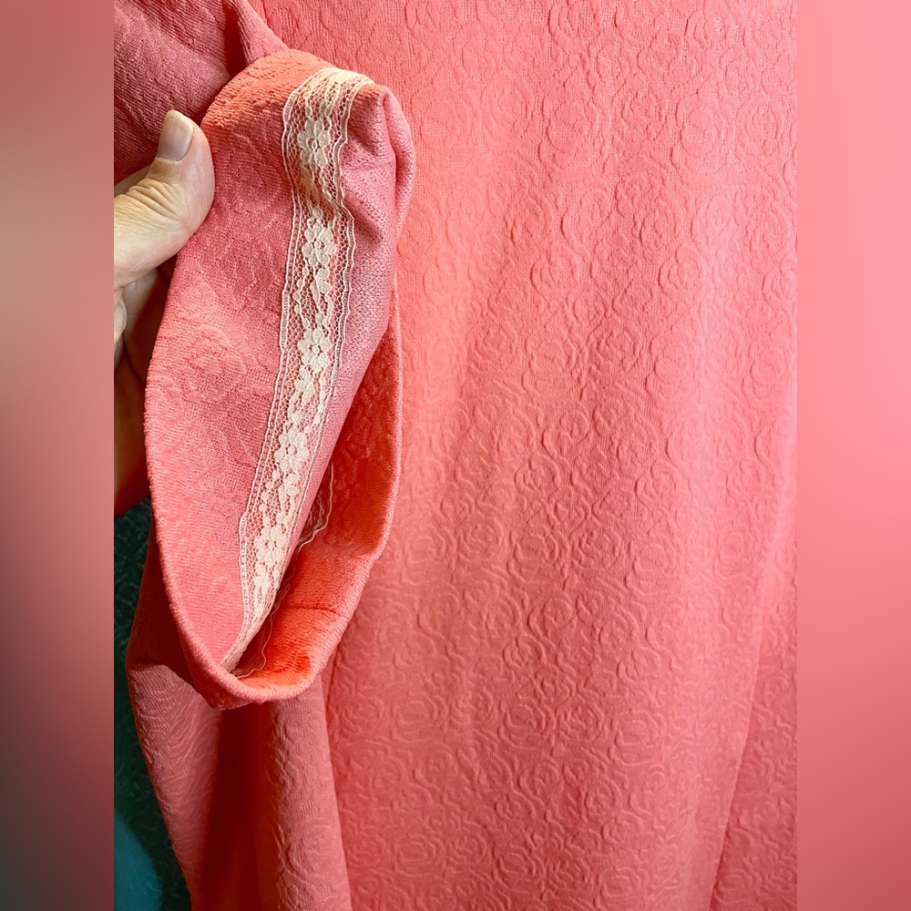 2 VTG 60s Dresses - Coral and Baby Blue - Picture 2 of 12